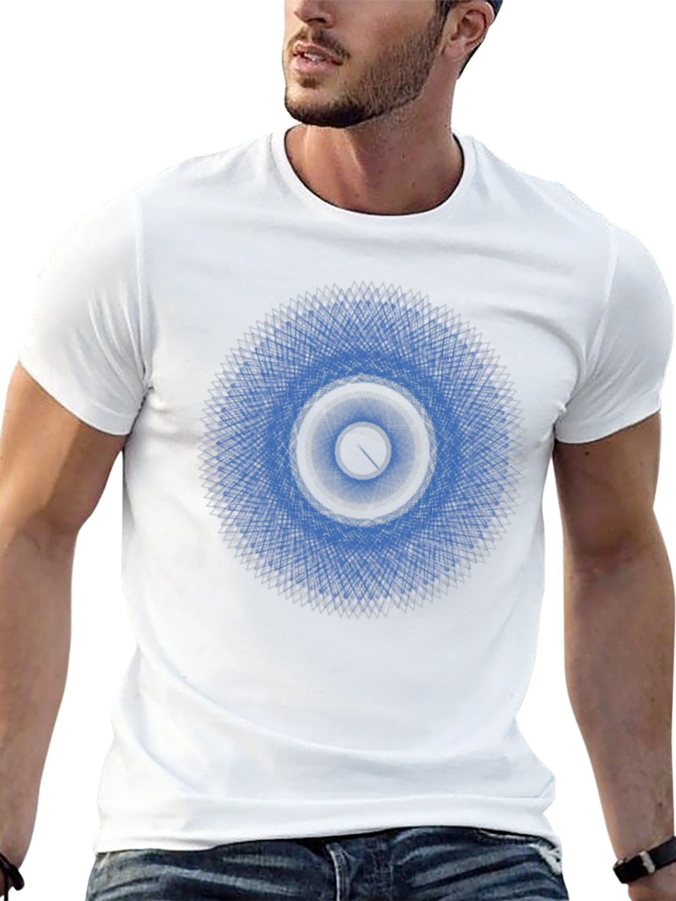 Geometric Pattern Tee - Eye Design