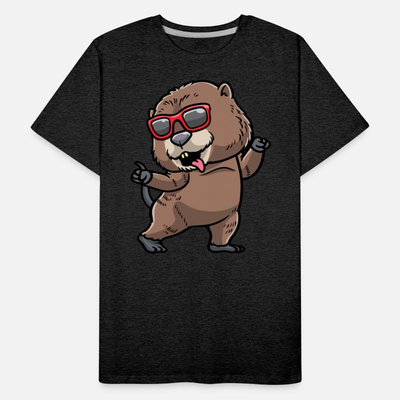 Dancing Muskrat Rodent With Sunglasses Dancer