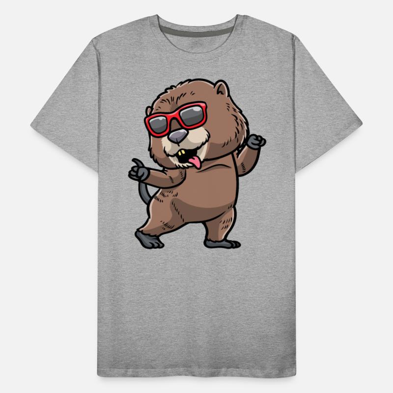 Dancing Muskrat Rodent With Sunglasses Dancer