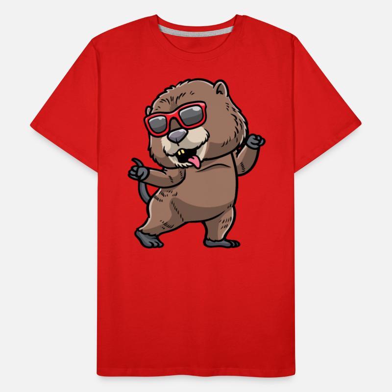 Dancing Muskrat Rodent With Sunglasses Dancer