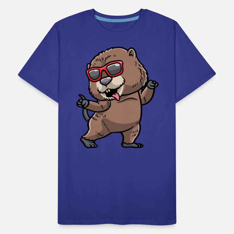 Dancing Muskrat Rodent With Sunglasses Dancer