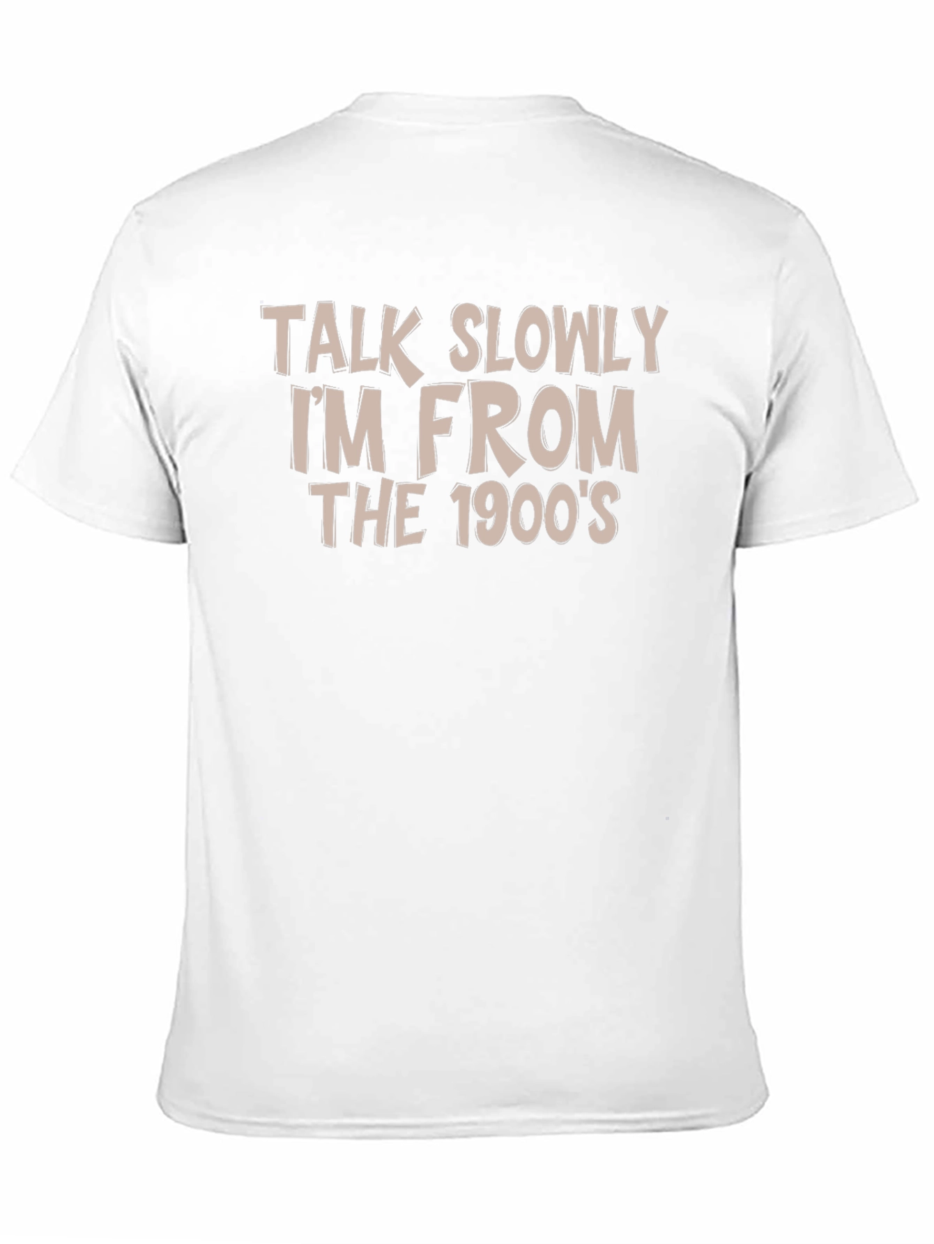 Funny Talk Slowly 1900s Black T-Shirt