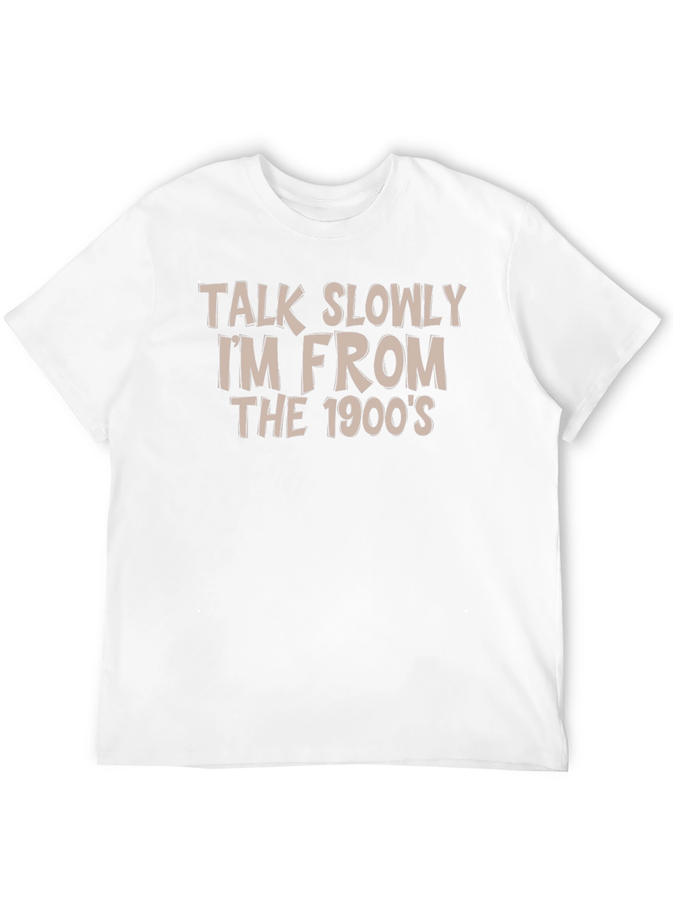 Funny Talk Slowly 1900s Black T-Shirt