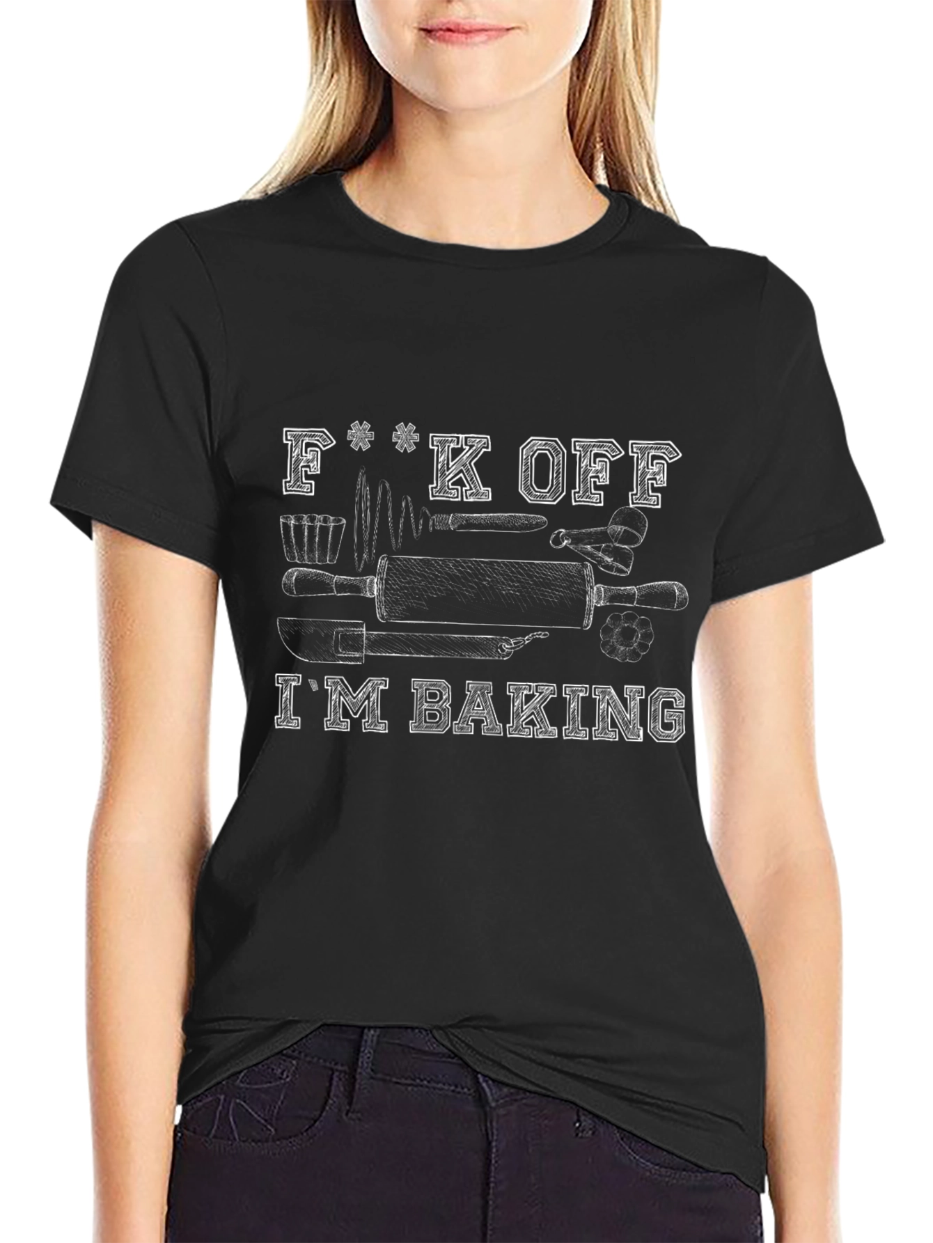Funny Baking T-Shirt - F**k Off Im Baking