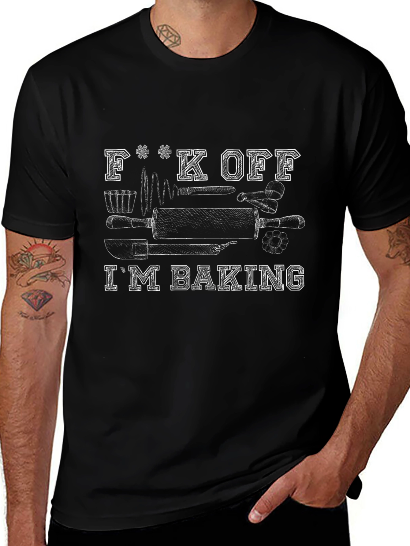 Funny Baking T-Shirt - F**k Off Im Baking