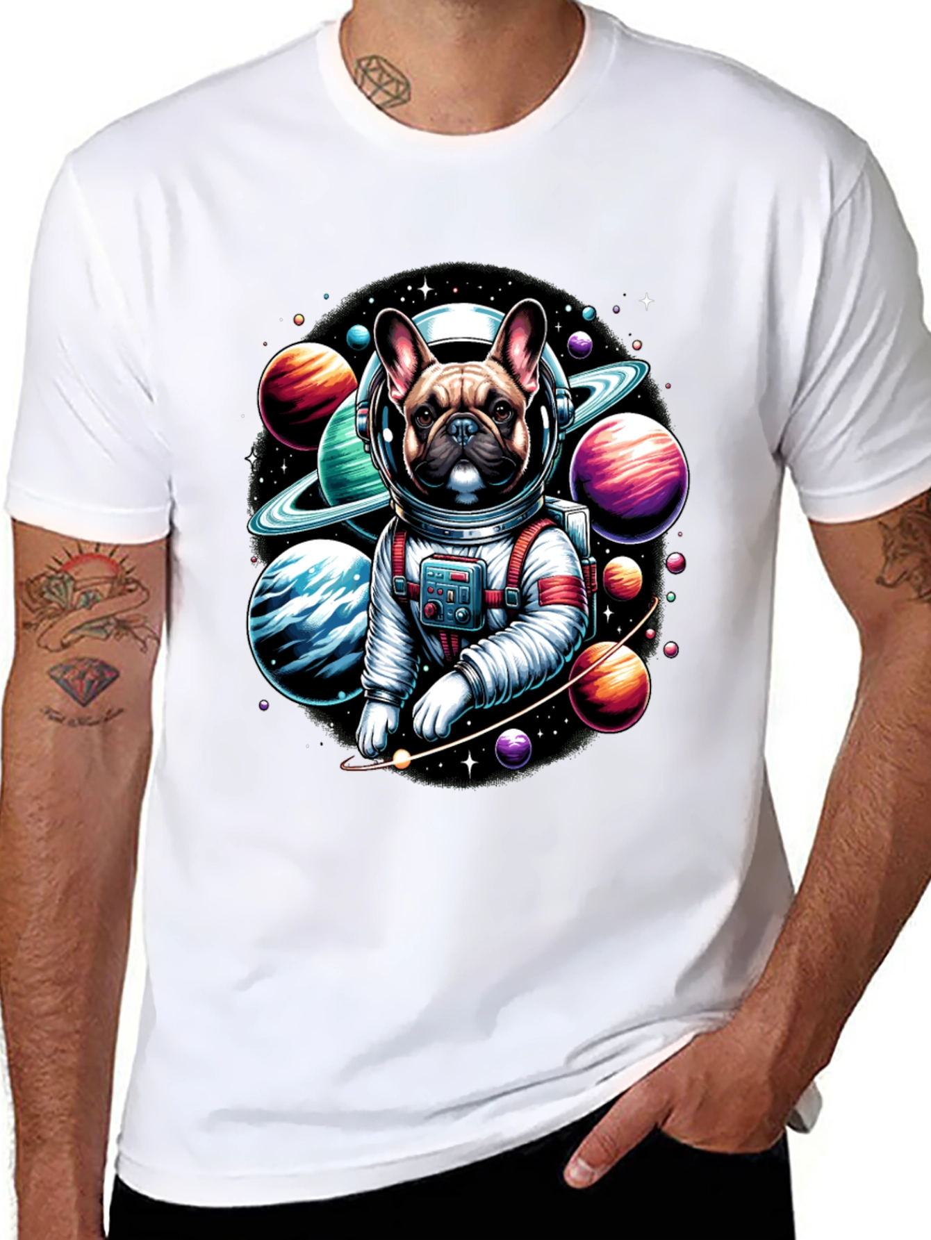 Astronaut Dog T-Shirt - Space Pup Tee