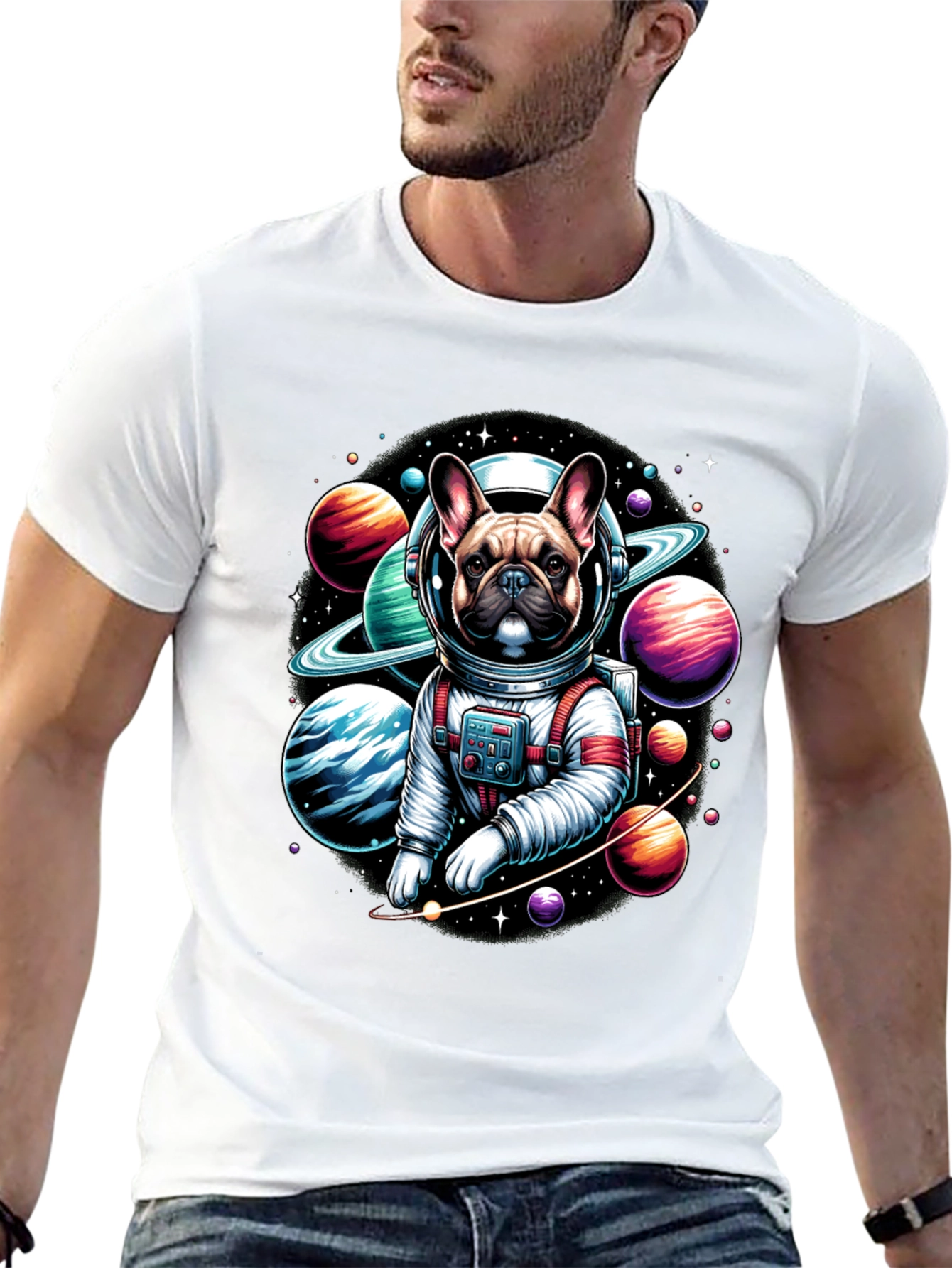Astronaut Dog T-Shirt - Space Pup Tee