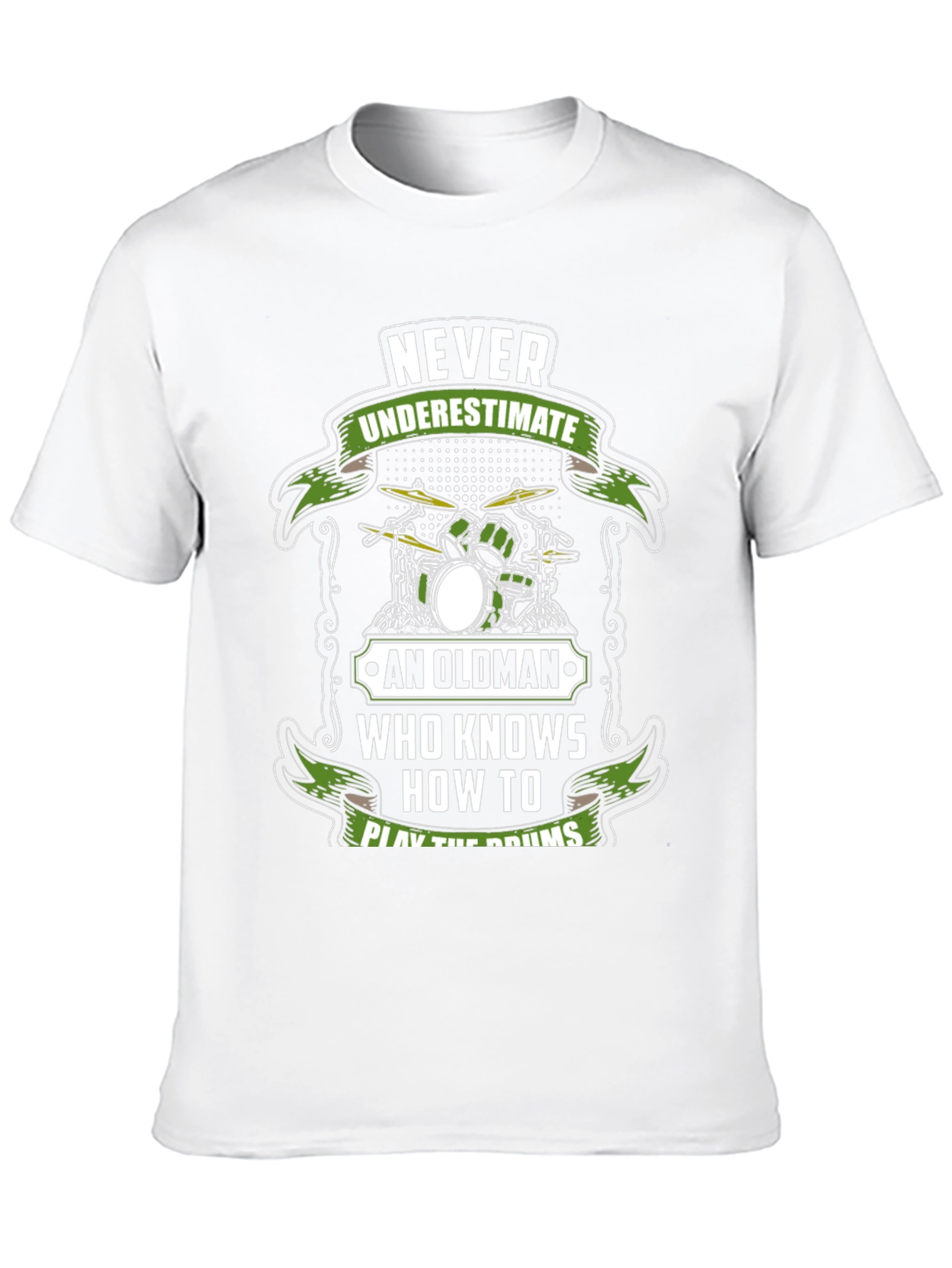 Never Underestimate Old Man Who Knows Drums T-Shirt