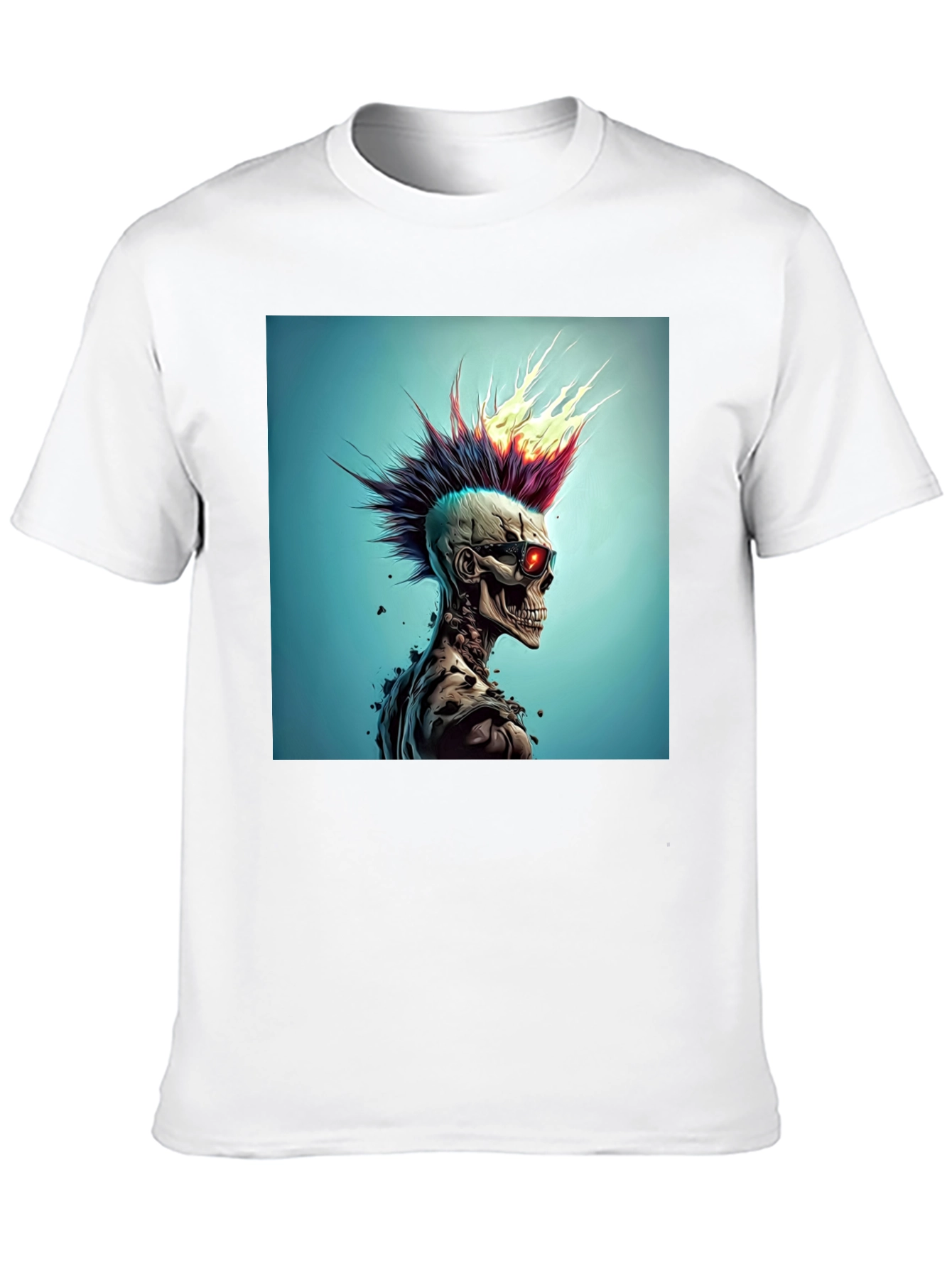 Edgy Skull Punk Graphic Tee