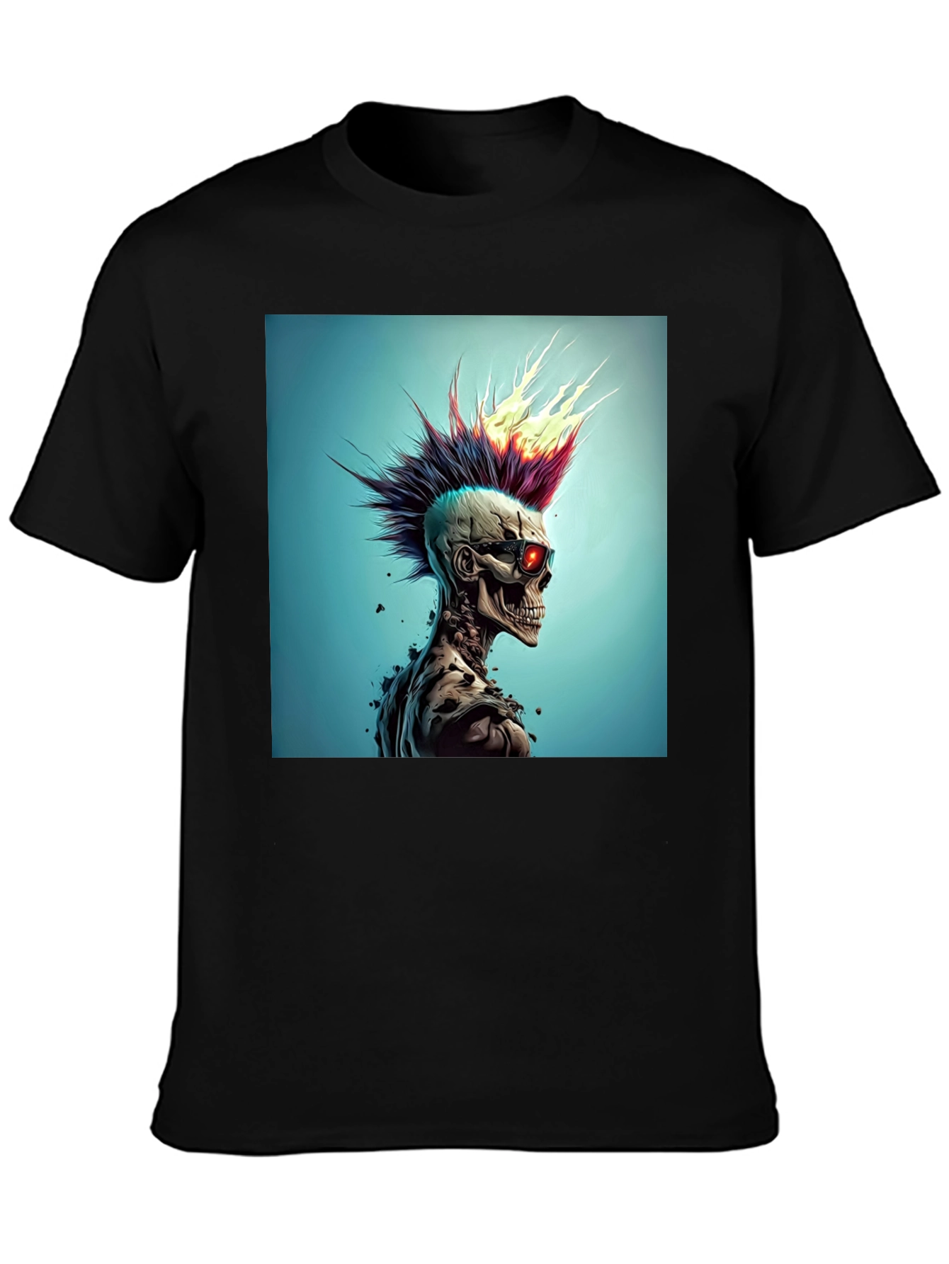 Edgy Skull Punk Graphic Tee