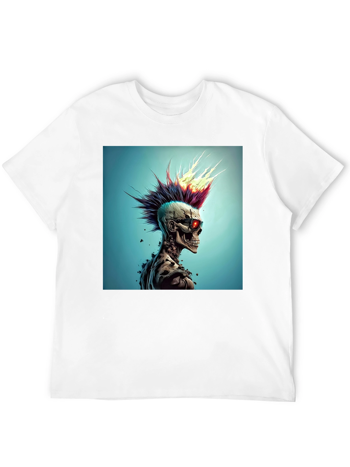 Edgy Skull Punk Graphic Tee