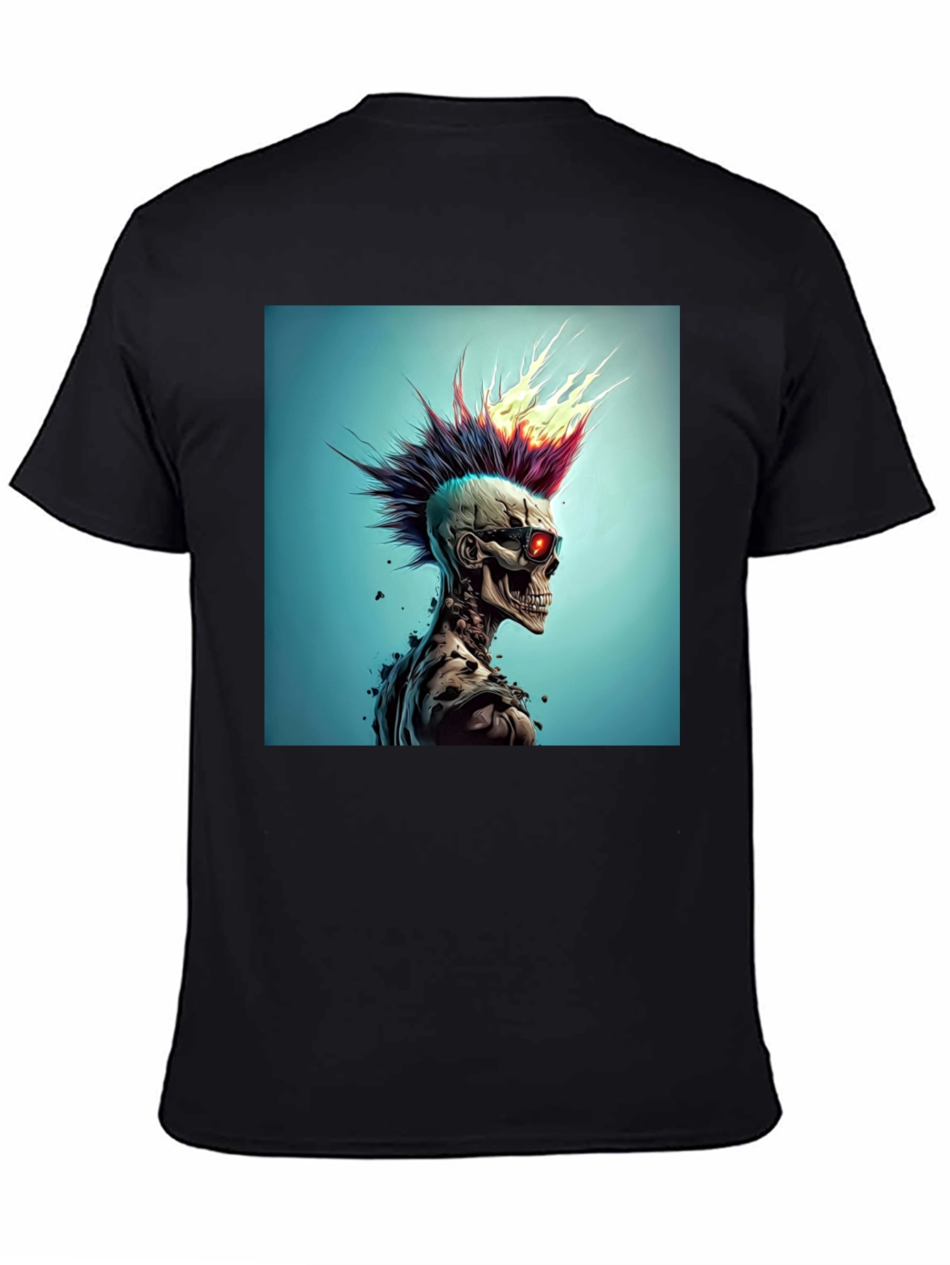 Edgy Skull Punk Graphic Tee