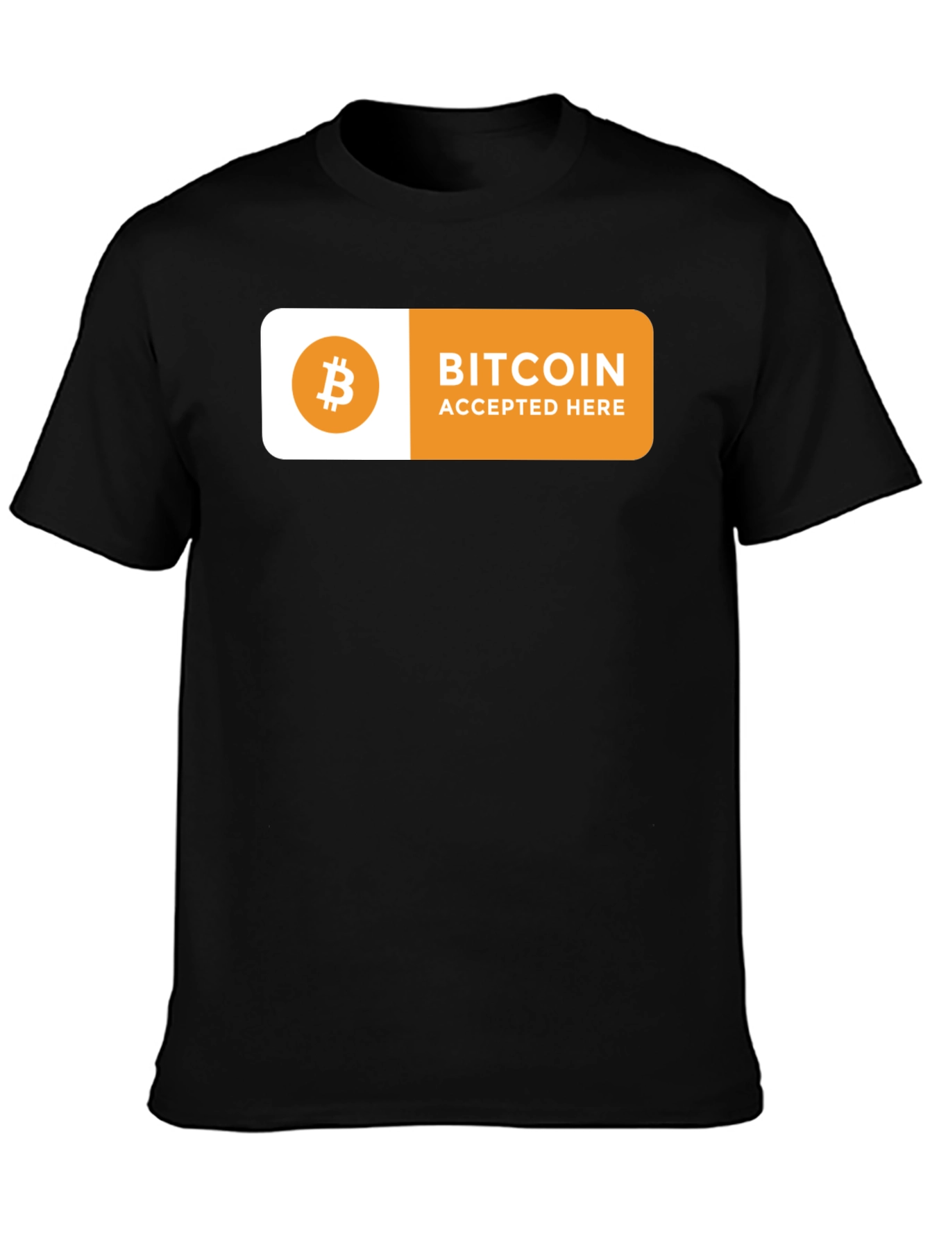 Bitcoin Accepted Here T-Shirt - Crypto Currency Tee