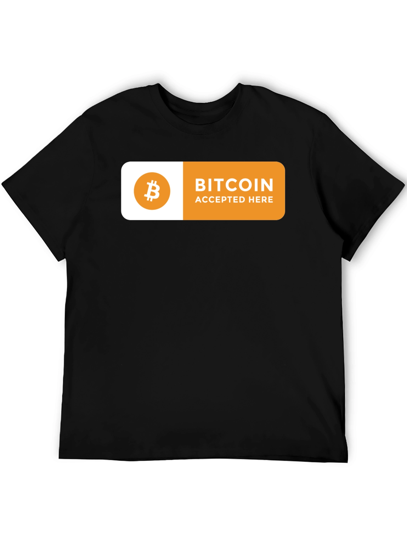 Bitcoin Accepted Here T-Shirt - Crypto Currency Tee