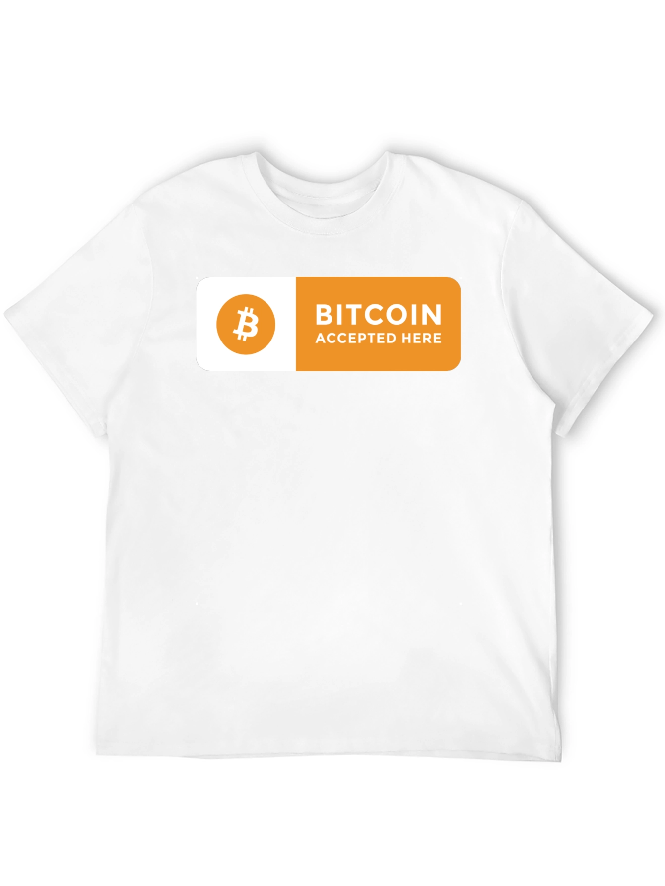 Bitcoin Accepted Here T-Shirt - Crypto Currency Tee