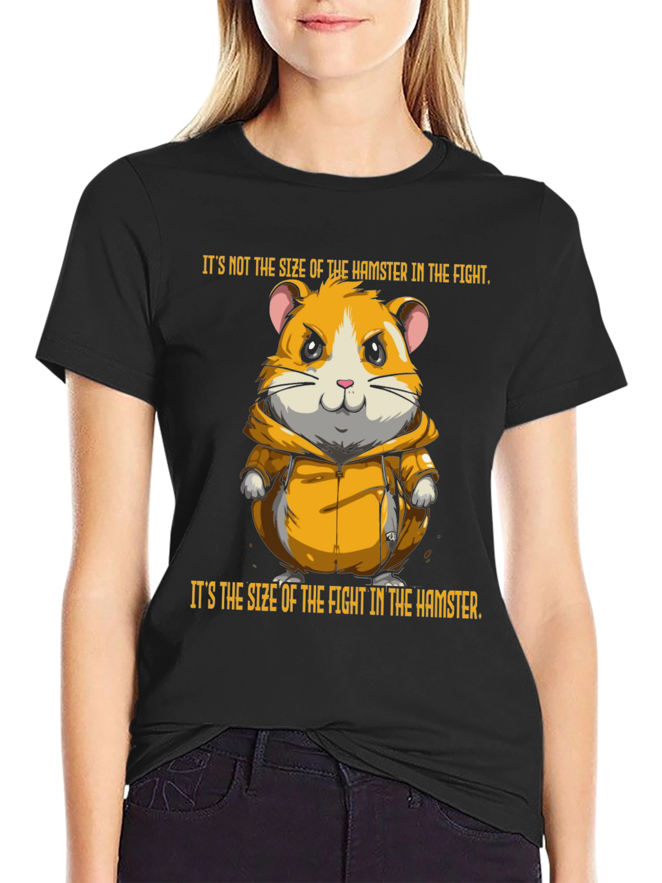 Hamster Fight T-Shirt - Size Doesnt Matter
