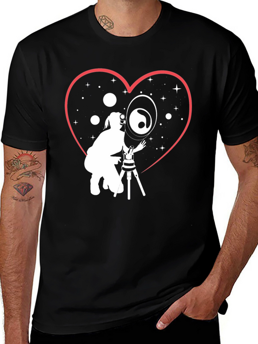 Love Astronomy Black T-Shirt