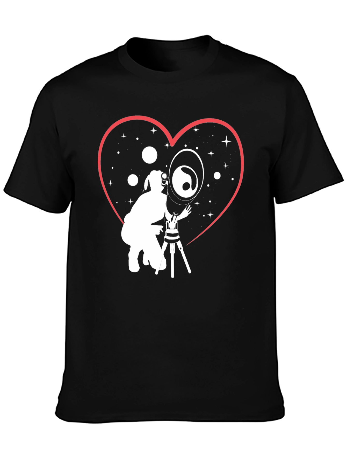 Love Astronomy Black T-Shirt