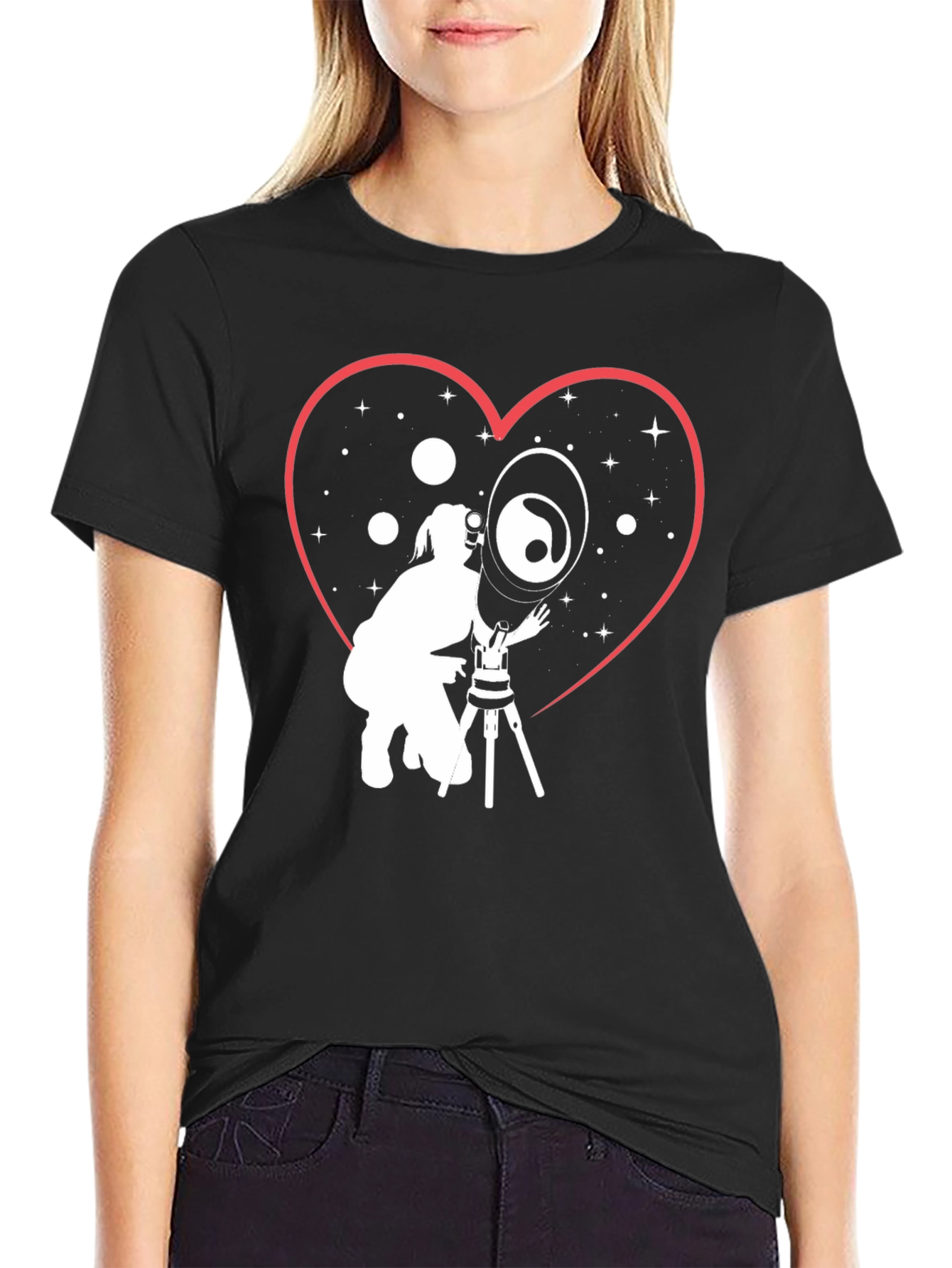 Love Astronomy Black T-Shirt