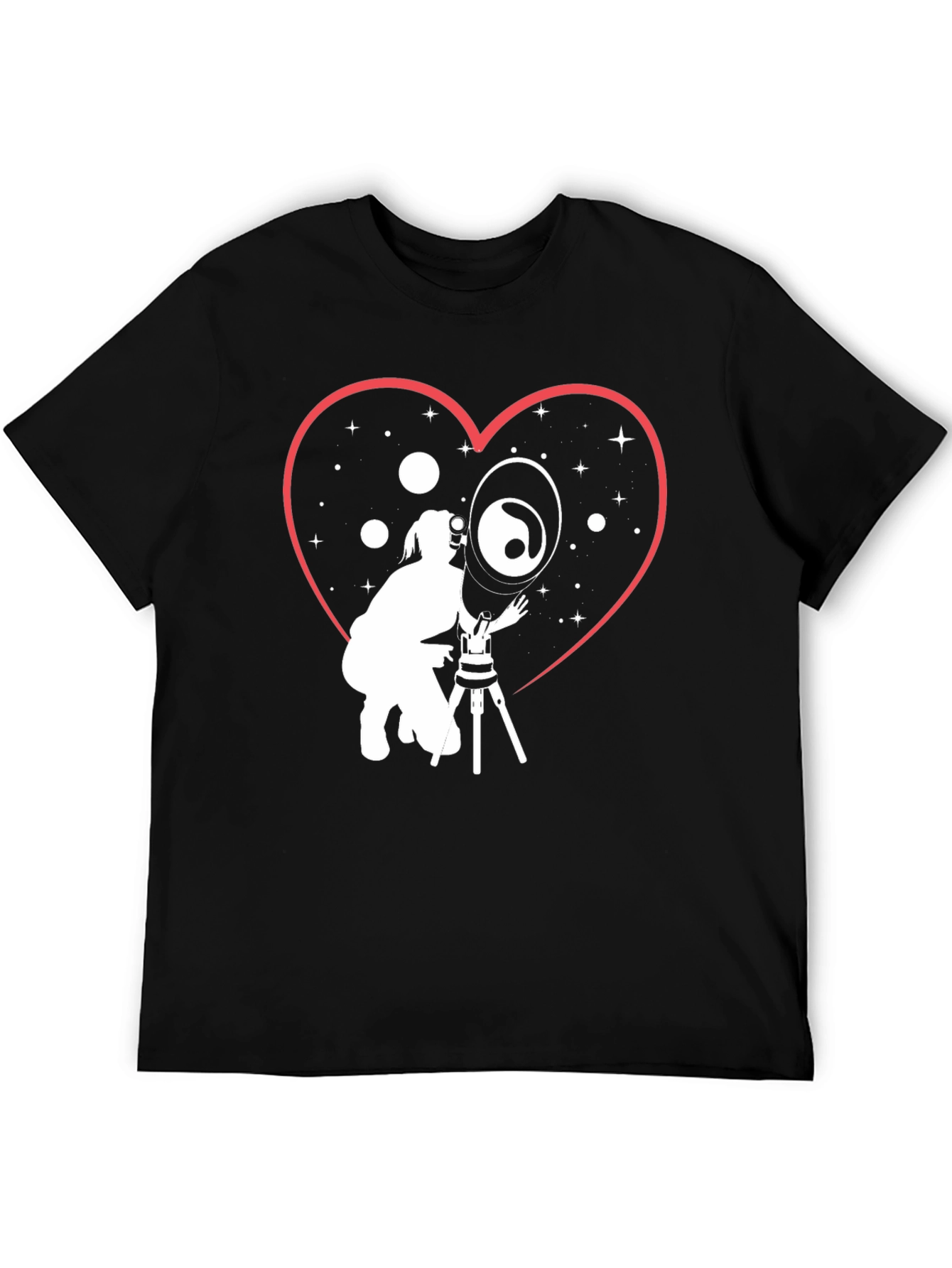 Love Astronomy Black T-Shirt
