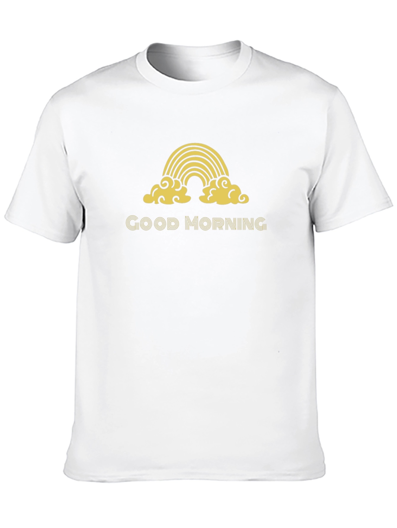 Good Morning Rainbow Graphic Tee - Black