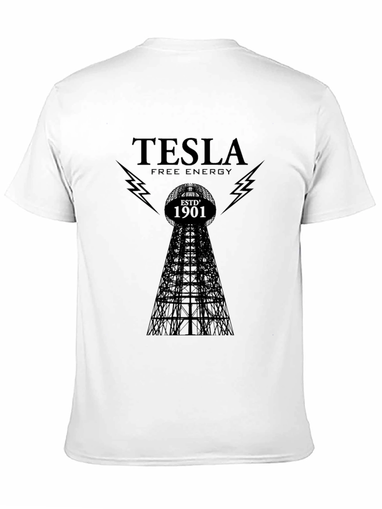 Tesla Free Energy T-Shirt - Black