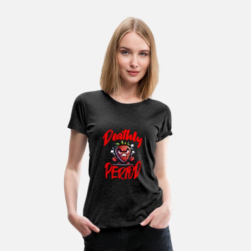 Deathly Period Angry Strawberry Humor
