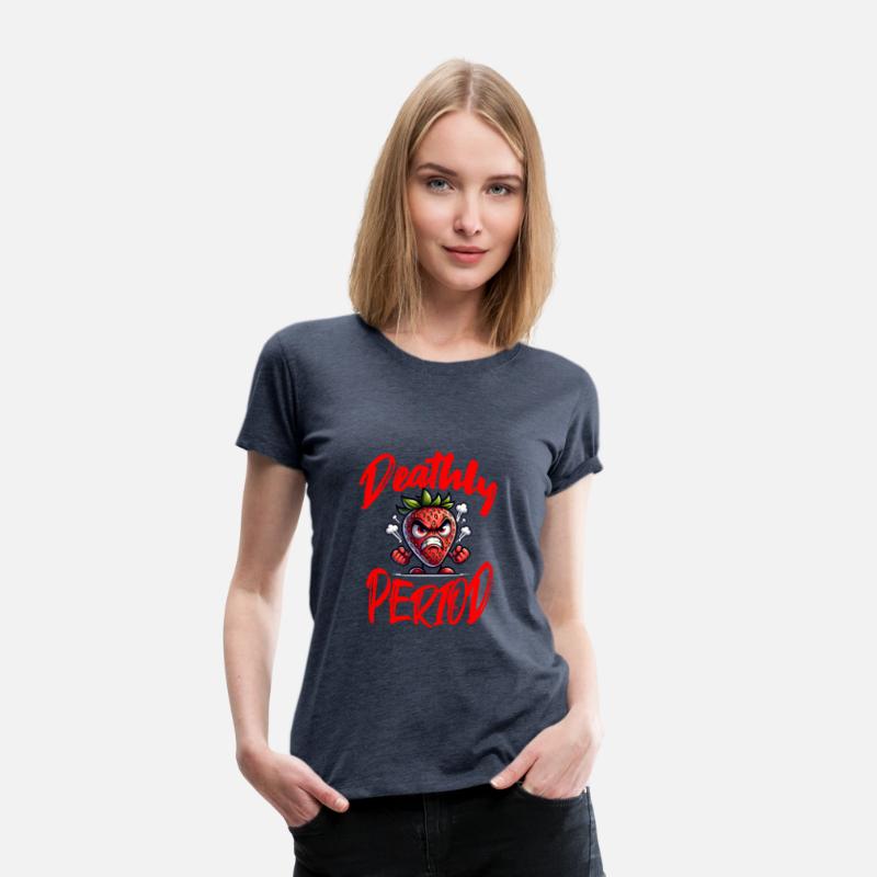 Deathly Period Angry Strawberry Humor