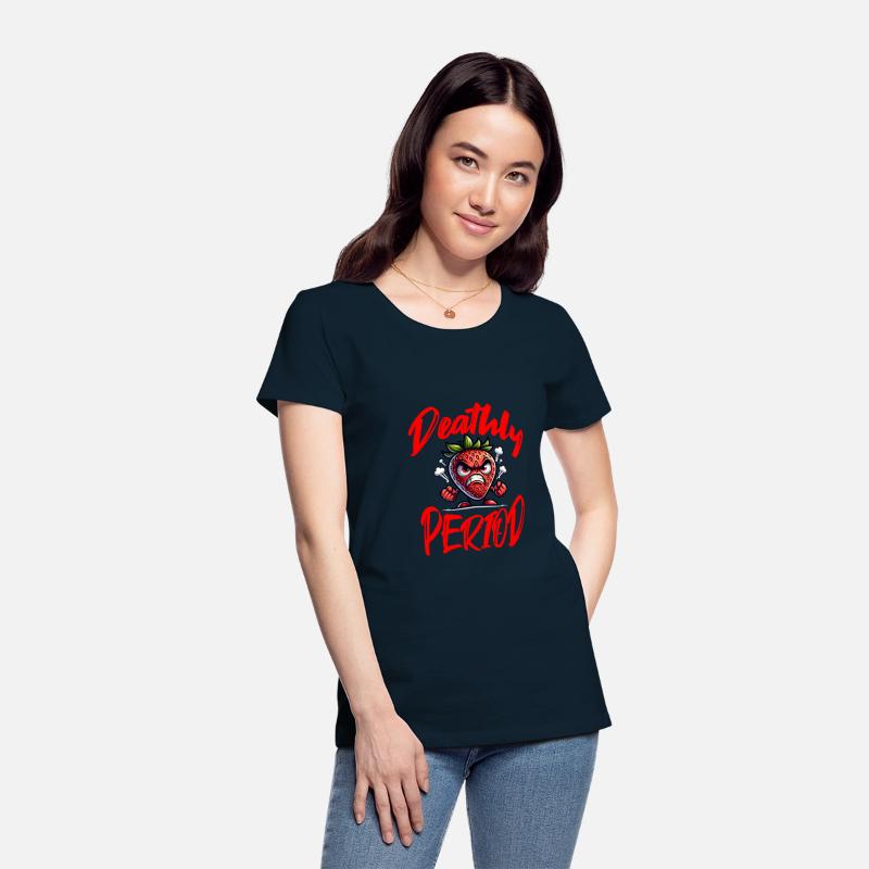 Deathly Period Angry Strawberry Humor
