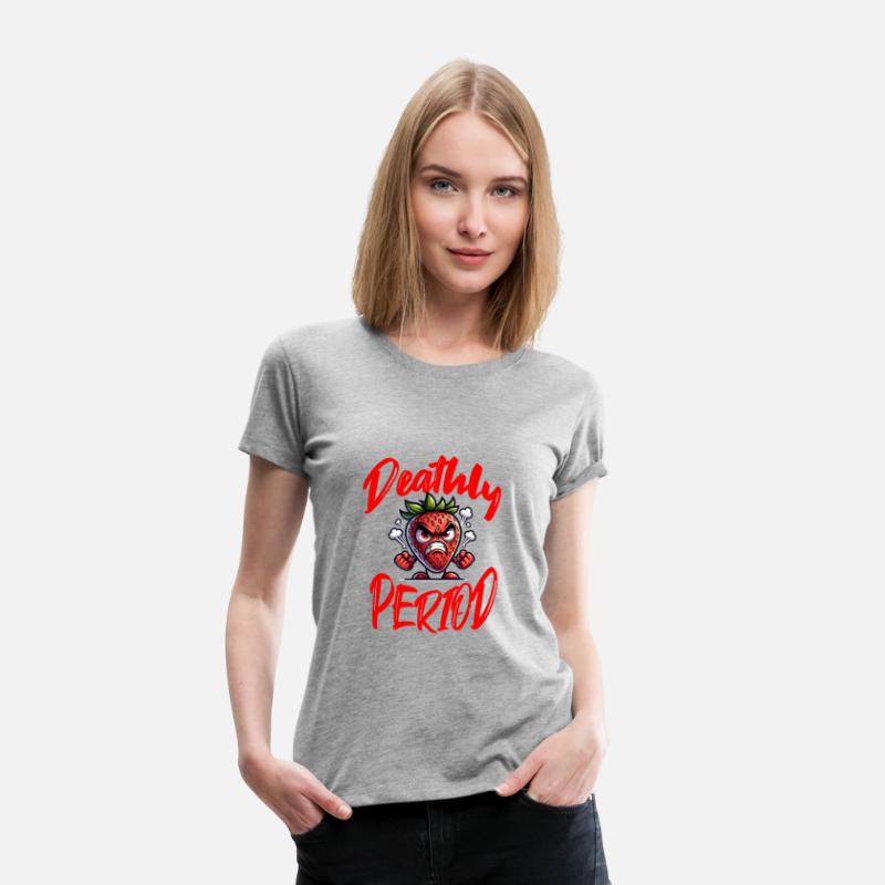 Deathly Period Angry Strawberry Humor