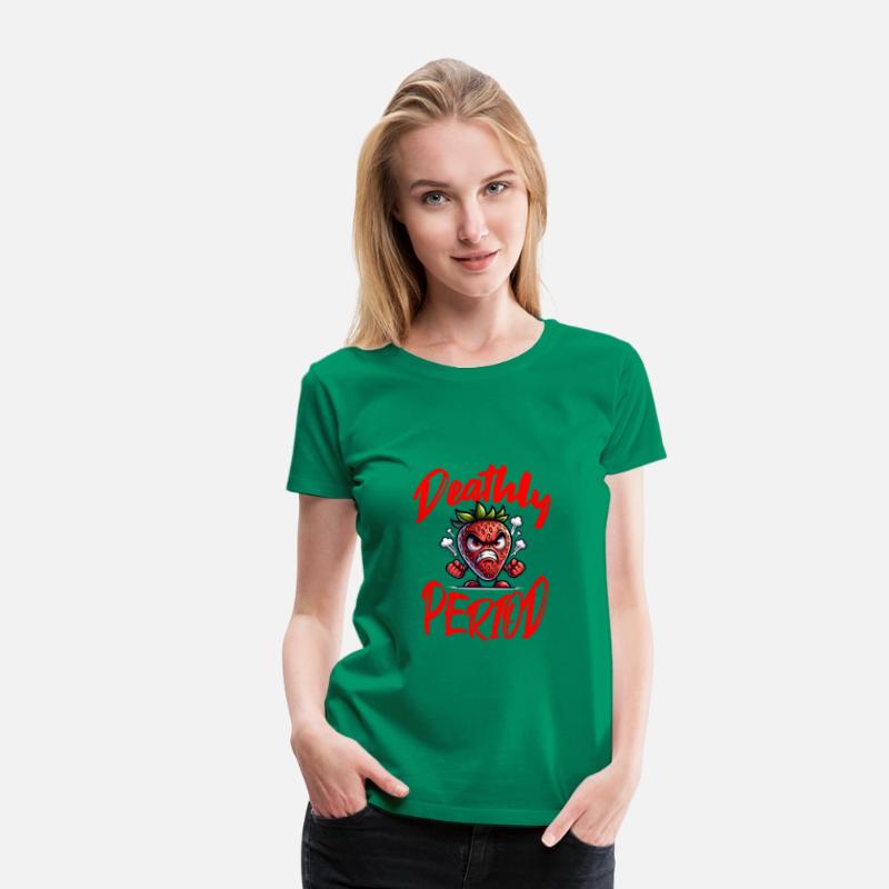 Deathly Period Angry Strawberry Humor