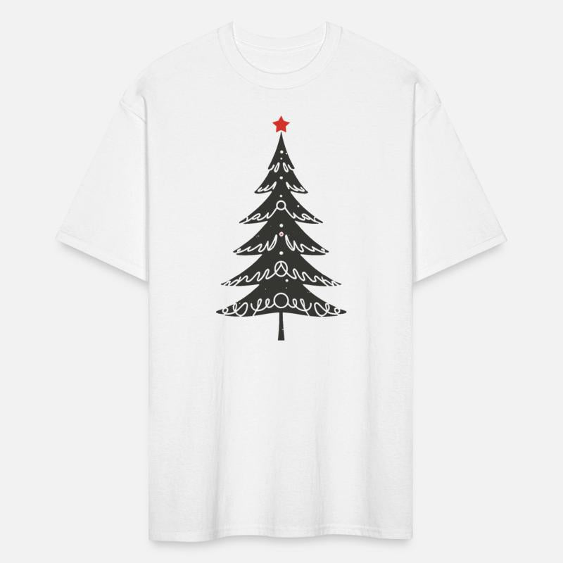 Decorated Minimalistic Christmas Tree