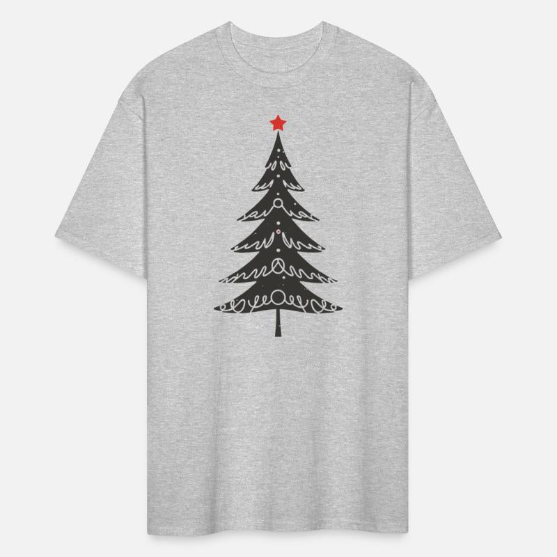 Decorated Minimalistic Christmas Tree