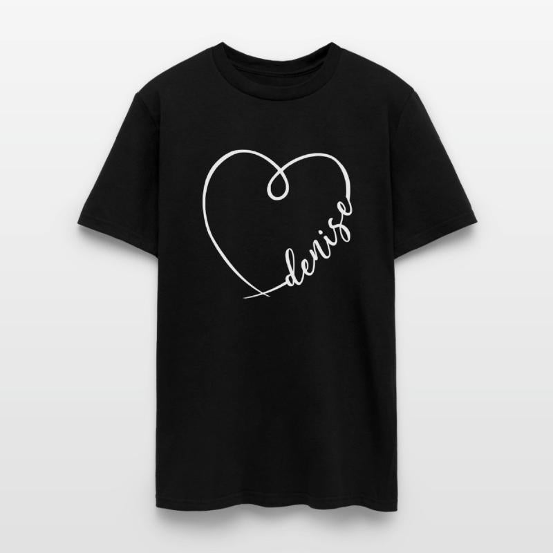 Denise Name Heart Calligraphy