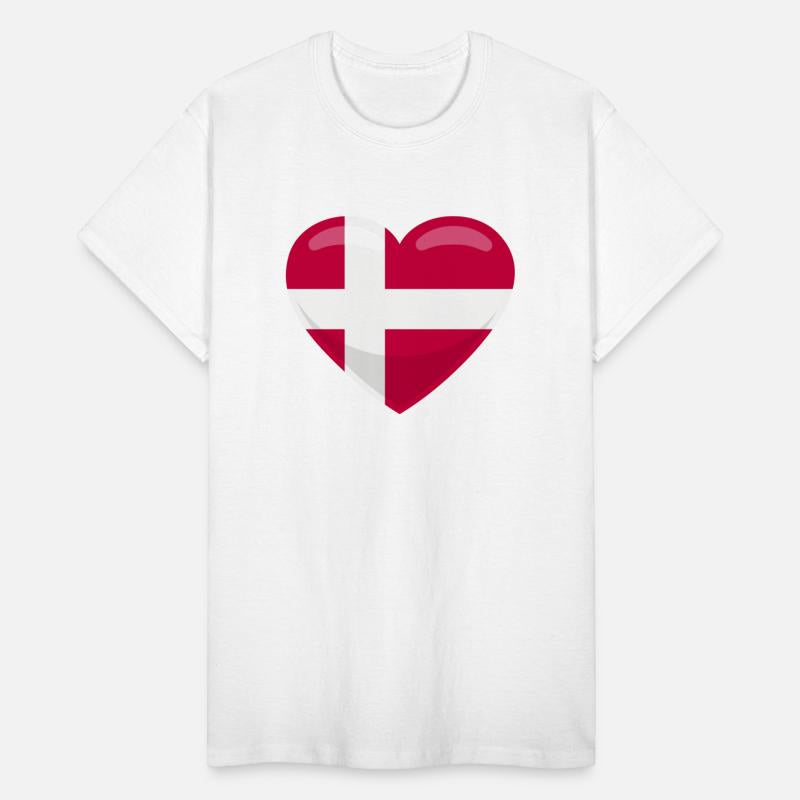 Denmark Flag Heart