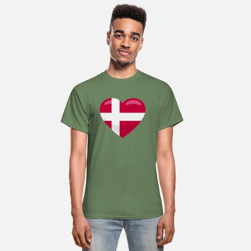 Denmark Flag Heart