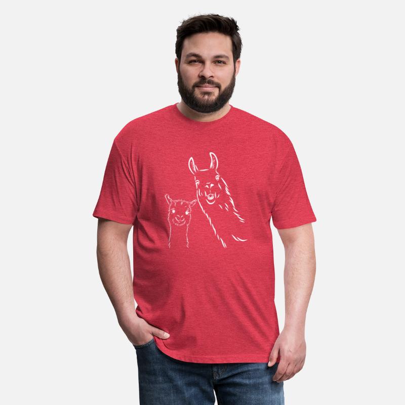 Design Duo Llamas Whimsical Animal Harmony Tee,