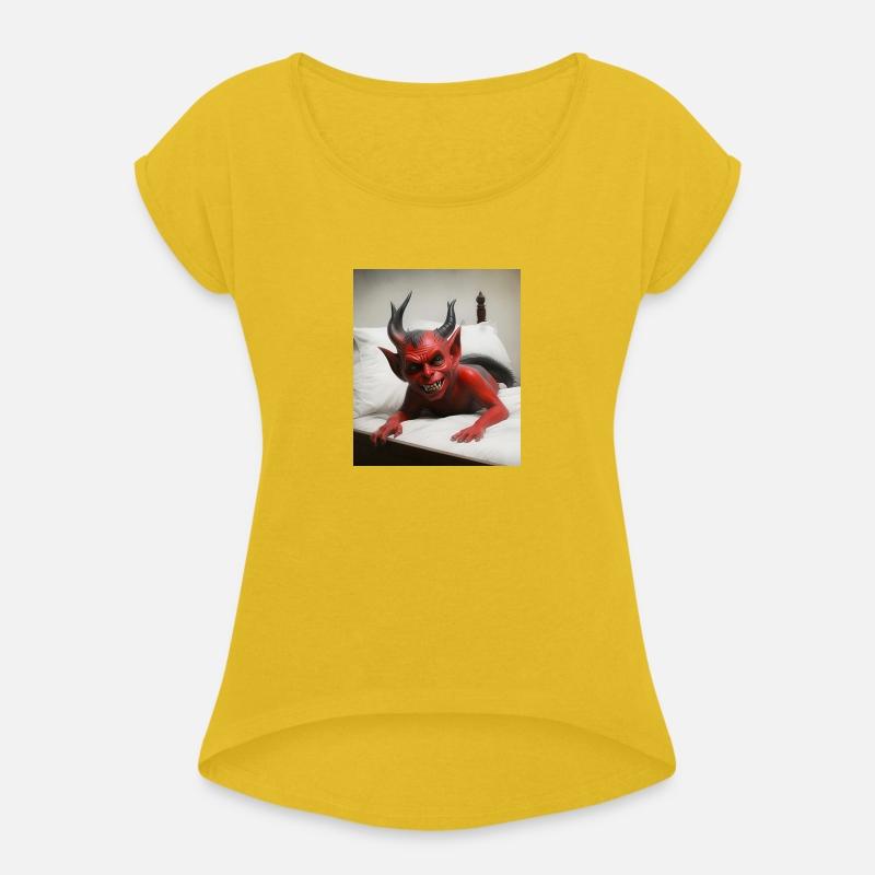 Devil is on bed