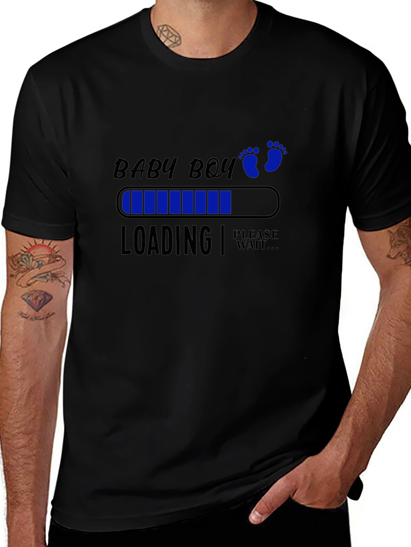 Baby Boy Loading T-Shirt - Expecting Announcement