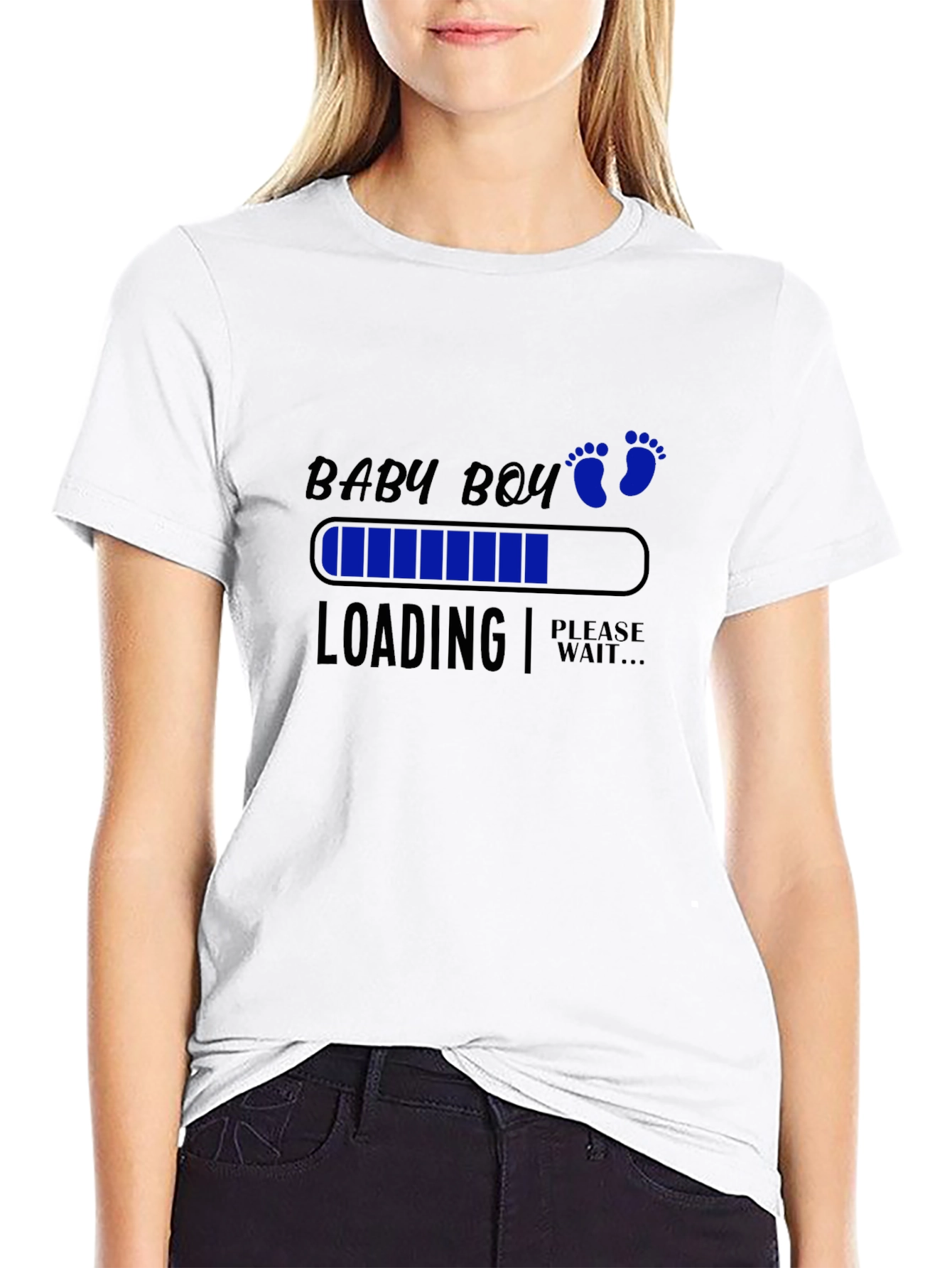 Baby Boy Loading T-Shirt - Expecting Announcement