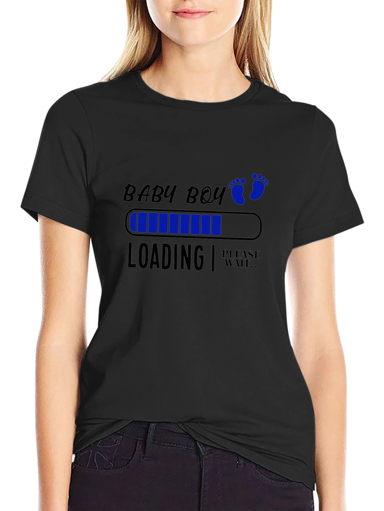 Baby Boy Loading T-Shirt - Expecting Announcement