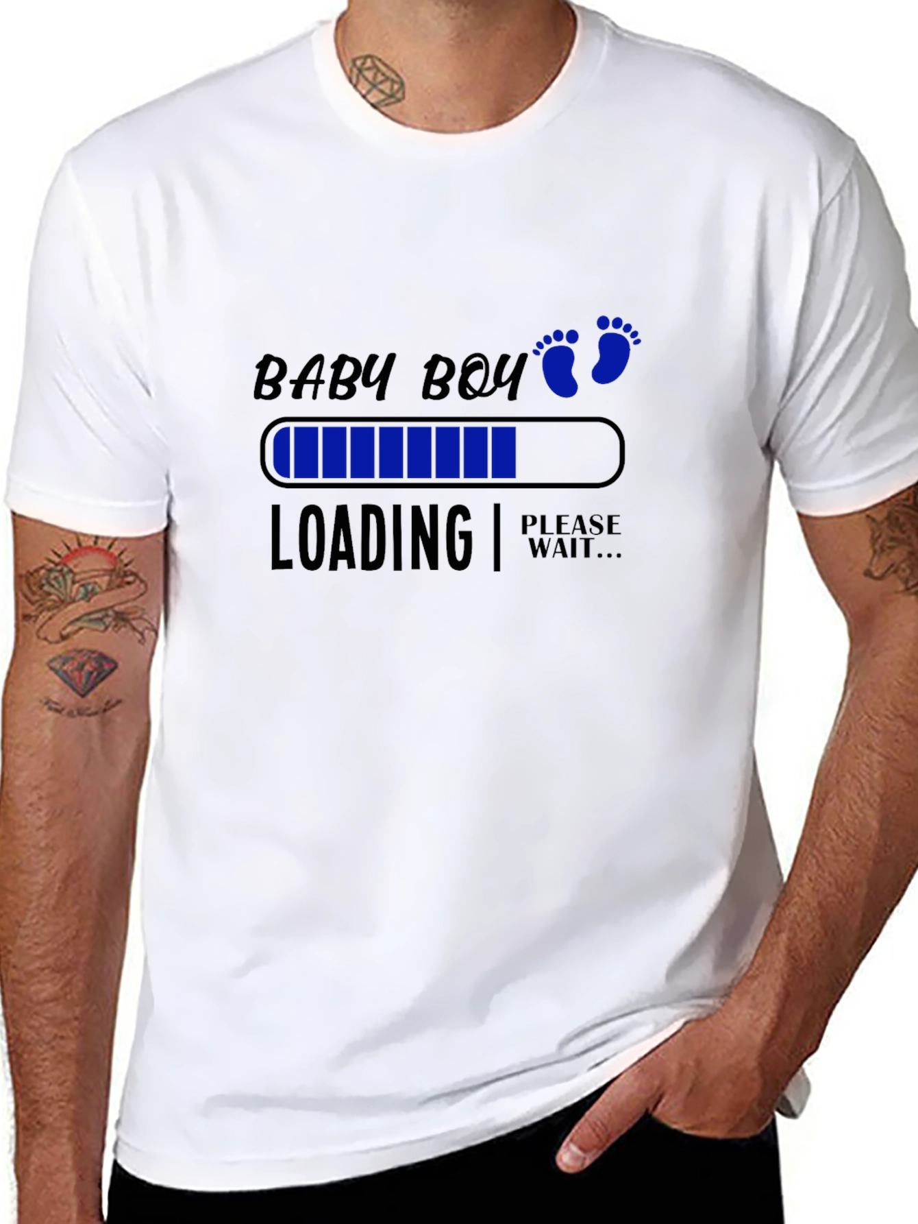 Baby Boy Loading T-Shirt - Expecting Announcement