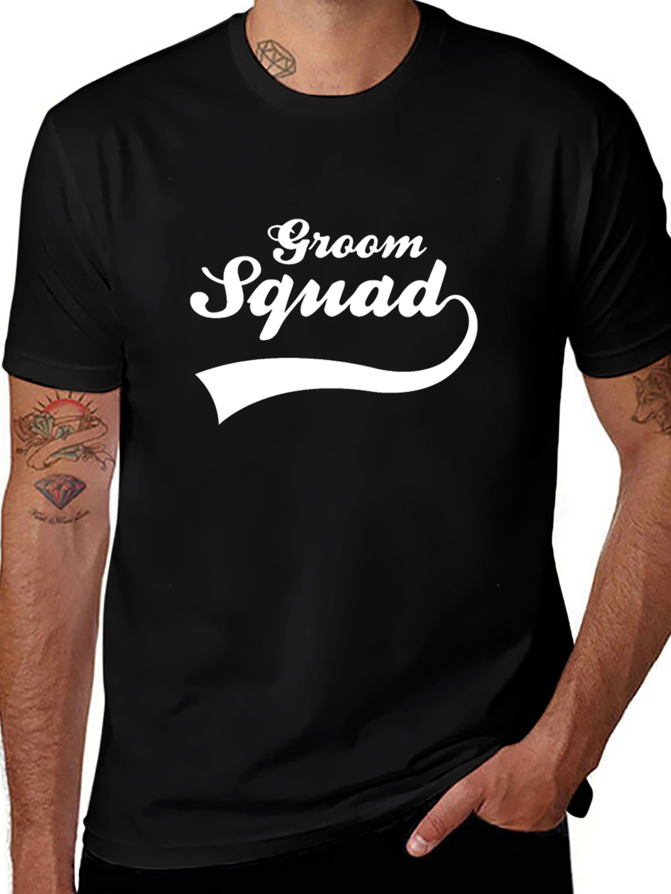 Groom Squad Black T-Shirt