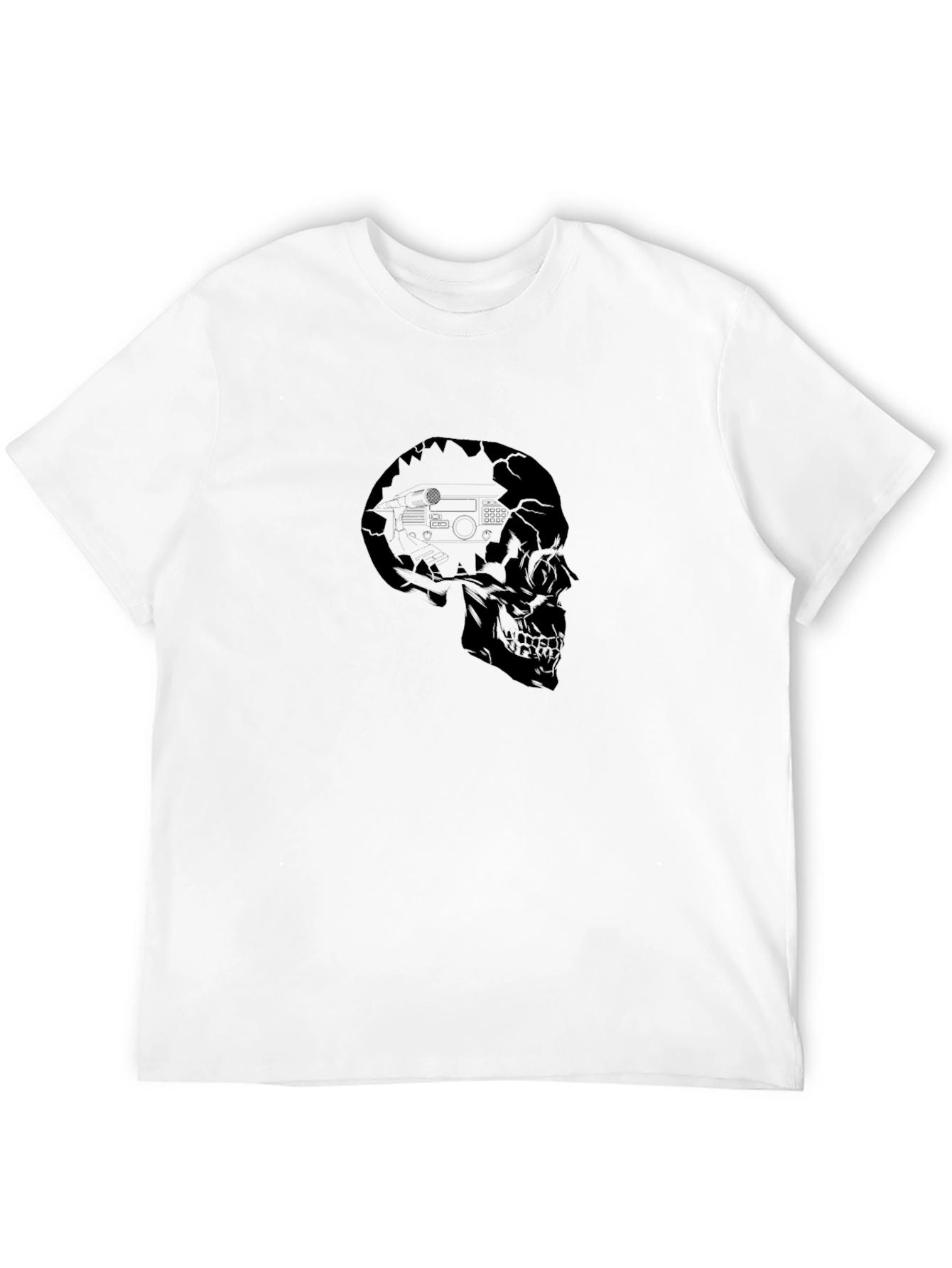 Skull Graphic Tee - Edgy Menswear