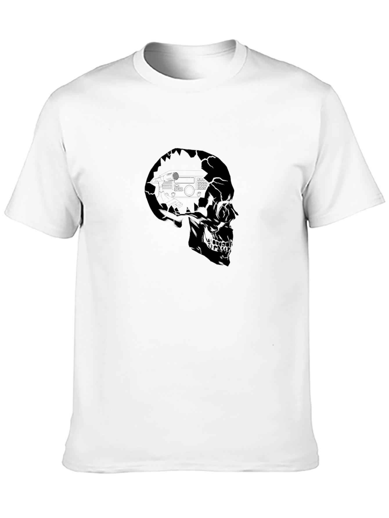 Skull Graphic Tee - Edgy Menswear