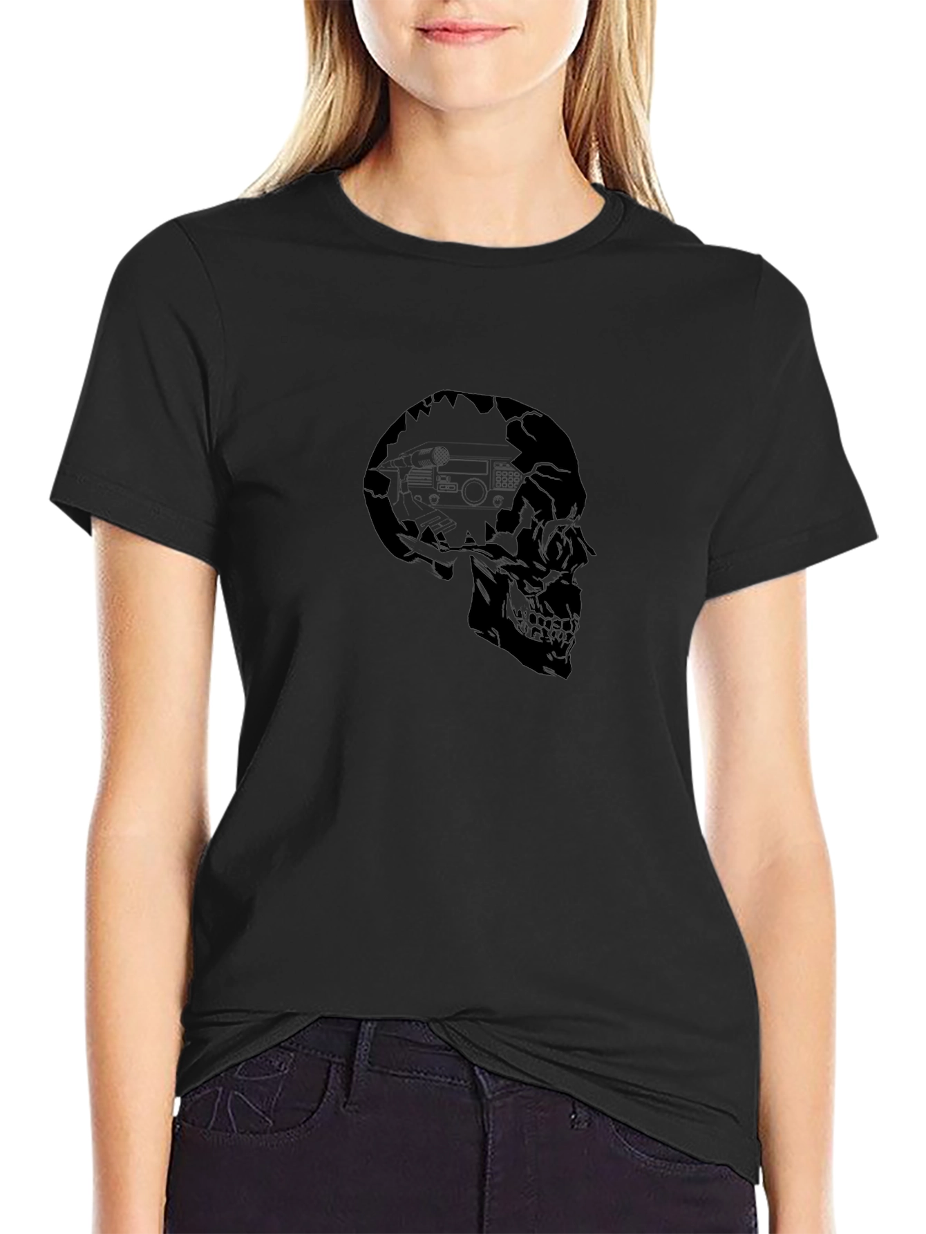 Skull Graphic Tee - Edgy Menswear