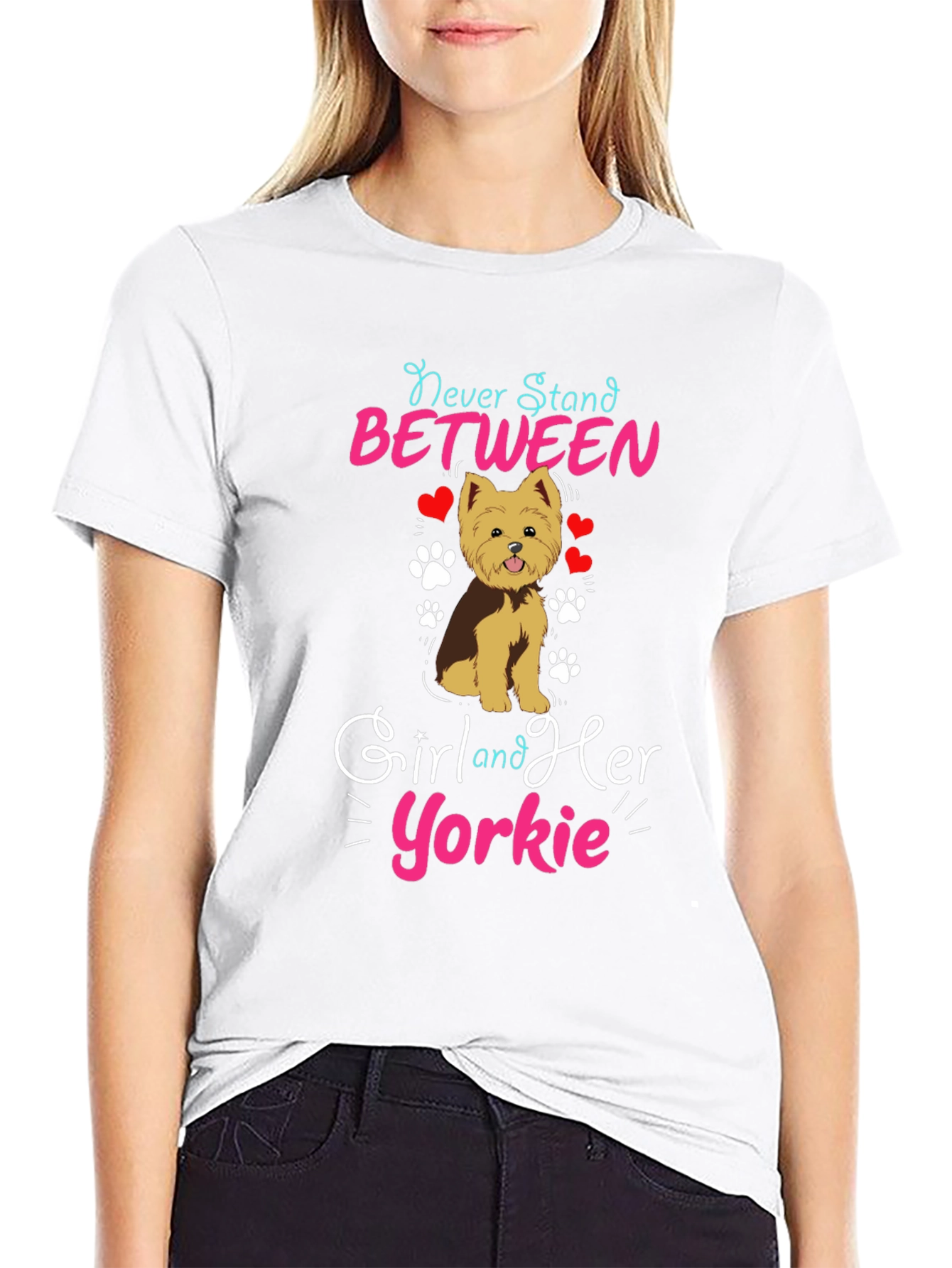 Yorkie Girls Best Friend Graphic Tee