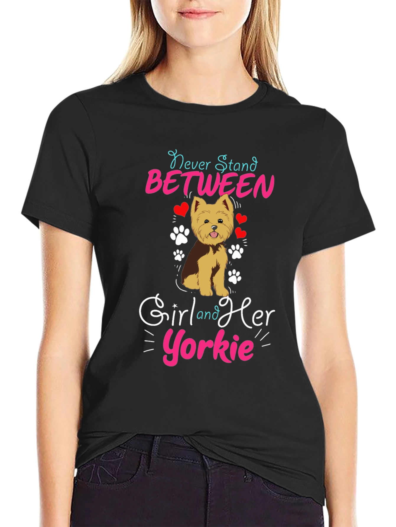 Yorkie Girls Best Friend Graphic Tee