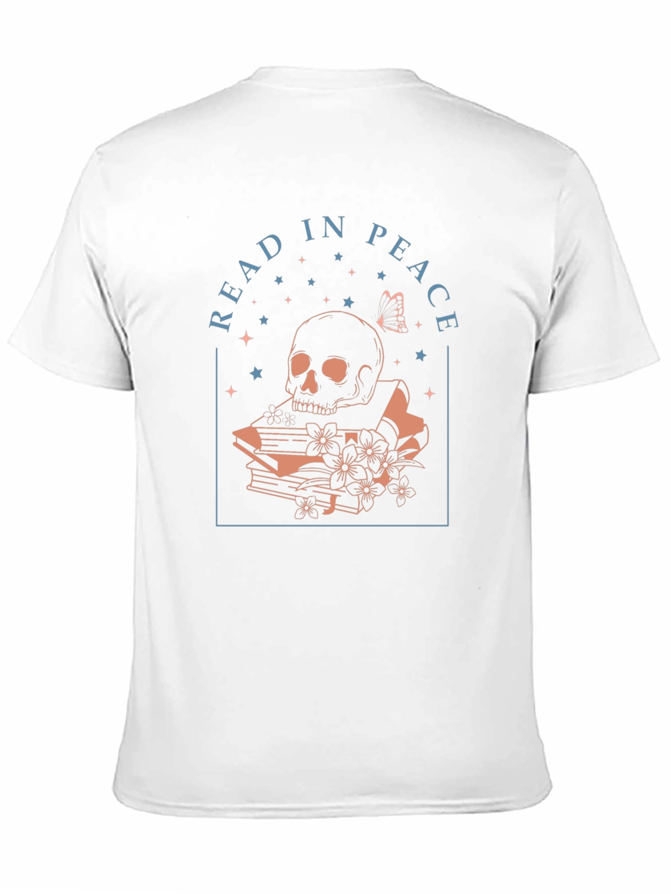 Read in Peace Graphic Tee - Skull & Books