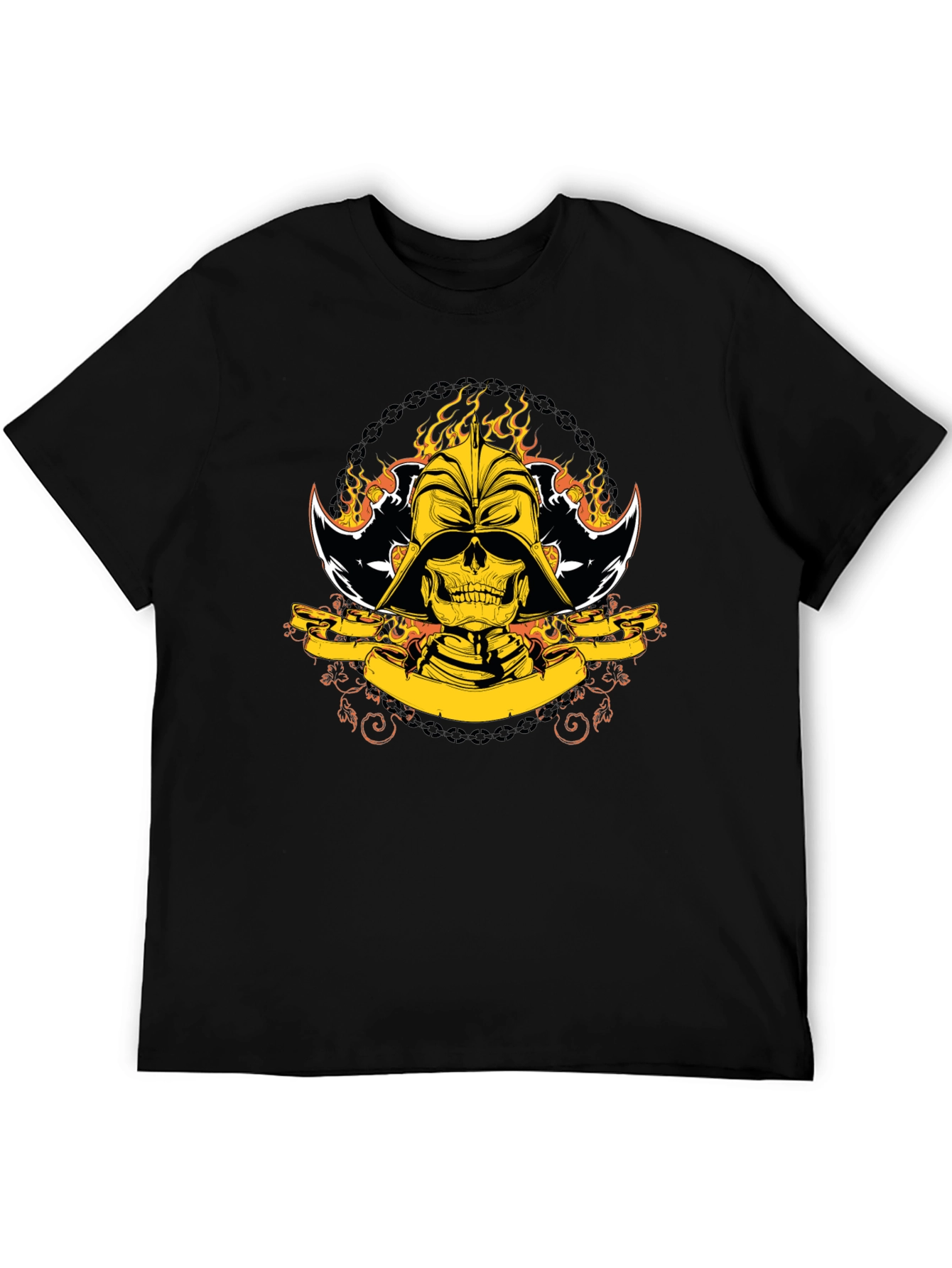 Darth Skull Graphic T-Shirt - Black Cotton Tee